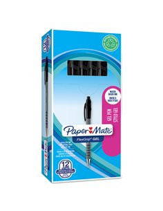 Penna sfera scatto Flexgrip Gel 0.7 nero Papermate 2108217 PAPERMATE A SCATTO 2