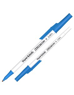 Astuccio 8 penne sfera c/cappuccio Kilometrico Recycled 1.0mm col.ass Papermate 2187680 2