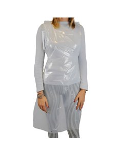 Conf 100 grembiuli Apron 30 in LDPE taglia unica azzurro Worker GA430.15.02