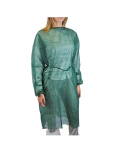 Camice monouso Visitor 18 in PLP taglia unica verde scuro Worker GA218.11.11 Worker ABBIGLIAMENTO MONOUSO