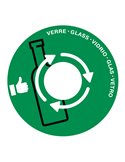 Coperchio raccolta vetro verde per cestino 133R Cep 1009330031