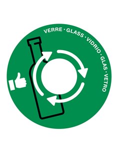 Coperchio raccolta vetro verde per cestino 133R Cep 1009330031