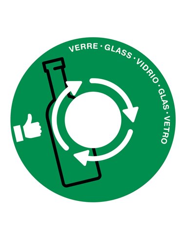 Coperchio raccolta vetro verde per cestino 133R Cep 1009330031