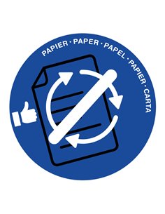 Coperchio raccolta carta blu per cestino 133R Cep 1009340141