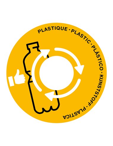 Coperchio raccolta plastica giallo per cestino 133R Cep 1009350051