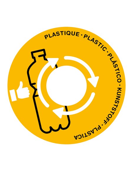 Coperchio raccolta plastica giallo per cestino 133R Cep 1009350051