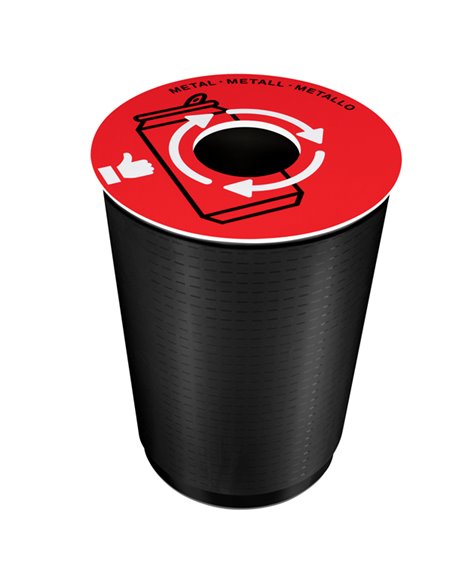 Coperchio raccolta metallo rosso per cestino 133R Cep 1009360151