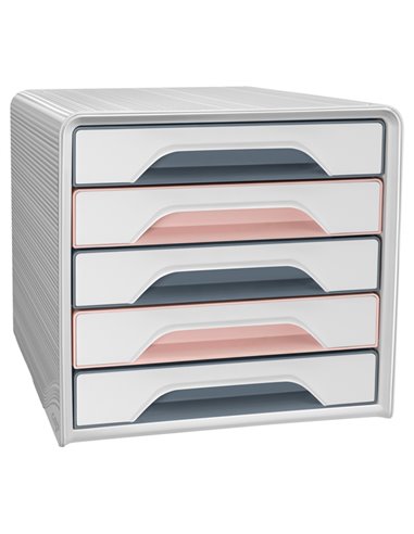 Cassettiera Smoove 5 cassetti multicolore 7-111 Mineral Cep 1071111681 CEP CASSETTIERE DA SCRIVANIA