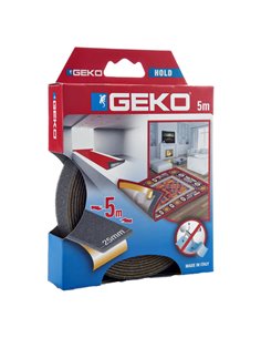Nastro adesivo antiscivolo HOLD per tappeti e moquette 25mm x 5mt Geko 220/200 Geko SEGNALETICA