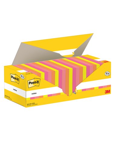 Cf. 24pz blocco 90fg. Post-it® Notes 76x76mm 654-COL-VP24 colori ass. 7100317837