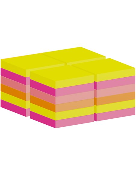 Cf. 24pz blocco 90fg. Post-it® Notes 76x76mm 654-COL-VP24 colori ass. 7100317837