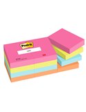 Cf. 12pz blocco 100fg. Post-it® Notes 38x51mm 653-POP Popmistic 7100290158