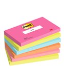 Cf. 6pz blocco 100fg. Post-it® Notes 76x127mm 655-POP Popmistic 7100259224