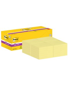 Cf. 20+4pz blocco 90fg.Post-it®Super Sticky 76x76mm 654-SSCY-VP24 giallo Canary 7100236613 POST-IT BLOCCHI ADESIVI-DISPENSER