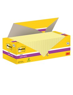 Cf. 20+4pz blocco 90fg.Post-it®Super Sticky 76x76mm 654-SSCY-VP24 giallo Canary 7100236613 POST-IT BLOCCHI ADESIVI-DISPENSER 2