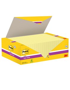 Cf20+4pz blocco 90fg.Post-it® Super Sticky 76x127mm655-SSCY-VP24 giallo Canary 7100236612 POST-IT BLOCCHI ADESIVI-DISPENSER 2