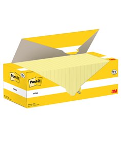 Cf. 18+6pz blocco 100fg.Post-it® Notes 76x76mm 654-CY-VP24 giallo Canary 7100319213