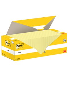 Cf. 18+6pz blocco 100fg.Post-it® Notes 76x127mm 655-CY-VP24 giallo Canary 7100317836