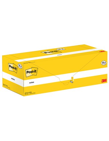 Cf. 18+6pz blocco 100fg.Post-it® Notes 76x127mm 655-CY-VP24 giallo Canary 7100317836
