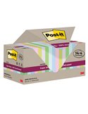 Cf 14+4pz blocco 70fg Post-it®SuperSticky Green 76x76mm 654R-SSCOL14+4 pastello 7100284782