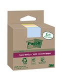 Cf. 3+1pz blocco 70fg Post-it®SuperSticky Green 76x76mm 654R-SSCOL3+1 pastello 7100285103