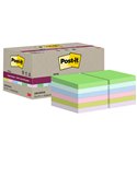 Cf 12pz blocco 70fg Post-it®SuperSticky Green 47,6x47x6mm 622R-SS12COL pastello 7100284780