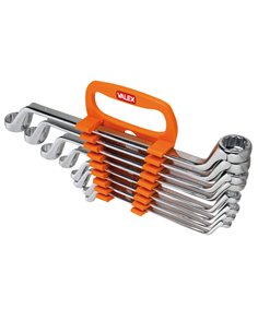 8 Chiavi poligonali doppie curvate CRV Valex 1461663