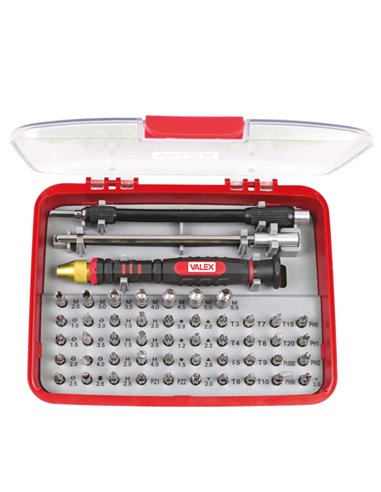 Portainserti di precisione con 51 inserti Valex 1453496 Valex PORTAUTENSILI