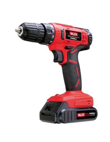 Trapano avvitatore a batteria Family-Tech PLUS 112 Valex 1429436 Valex PORTAUTENSILI
