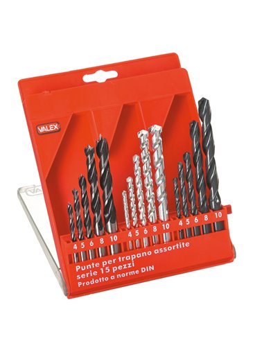 15 Punte assortite Valex 1461176 Valex PORTAUTENSILI