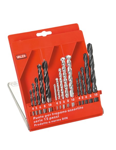 15 Punte assortite Valex 1461176 Valex PORTAUTENSILI