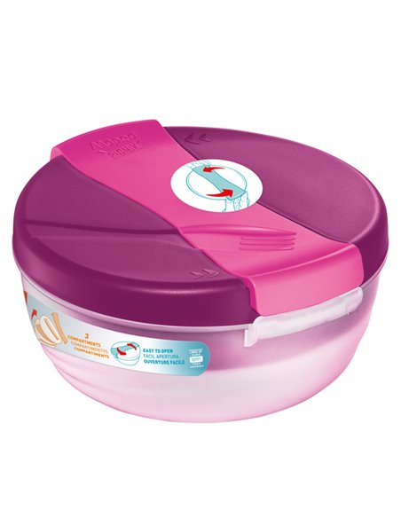 Lunch Bowl Origins a 3 scompartimenti 1,4 lt rosa Maped 872601 Maped Picnik BORRACCE E LUNCH BOX