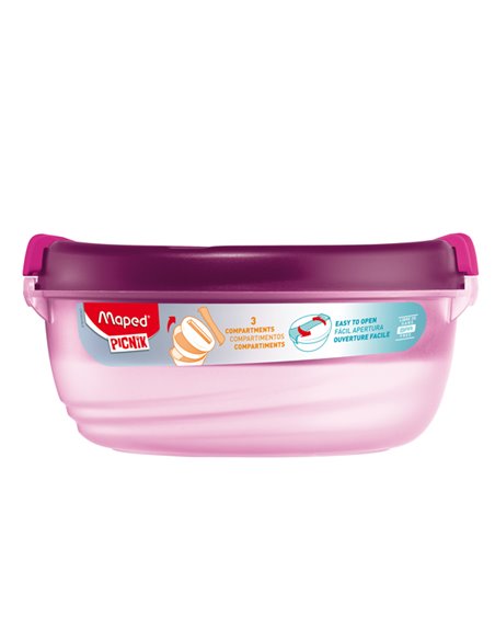 Lunch Bowl Origins a 3 scompartimenti 1,4 lt rosa Maped 872601 Maped Picnik BORRACCE E LUNCH BOX