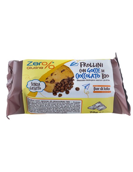 Frollini con gocce di cioccolato monodose 70gr Zerglutine 38887 Zer%glutine SNACK DOLCI-SALATI