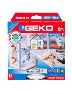 Guarnizione per l’isolamento di porte e finestre SOUND-THERM 6mt bianco Geko 3300/2