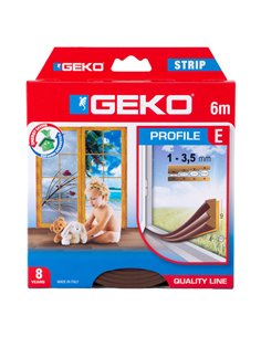 Guarnizione in gomma per isolamento STRIP 6mt tipo E marrone Geko 1000/3 Geko PARAFREDDO
