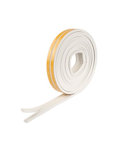 Guarnizione in gomma per isolamento STRIP 6mt tipo P bianco Geko 1000/9