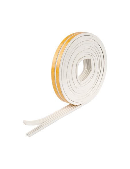 Guarnizione in gomma per isolamento STRIP 6mt tipo P bianco Geko 1000/9