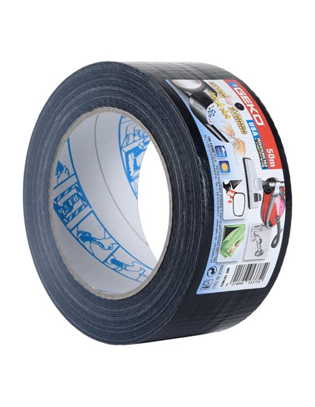 Nastro telato americano USA PREMIUM 50mmx50mt nero Geko 19100/3 Geko SEGNALETICA
