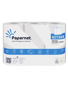 PACCO 3 ROTOLI ASCIUGATUTTO Professionale 2 VELI 158 strappi 421344