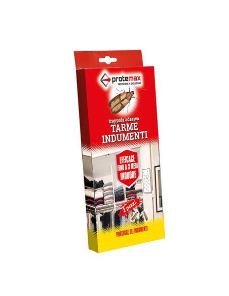 Blister con 2 trappole adesive per tarme in indumenti Protemax PROTE349
