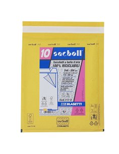 10 Buste imbottite Sacboll in carta avana E 24X32cm BLASETTI 0717 BLASETTI BUSTE IMBOTTITE