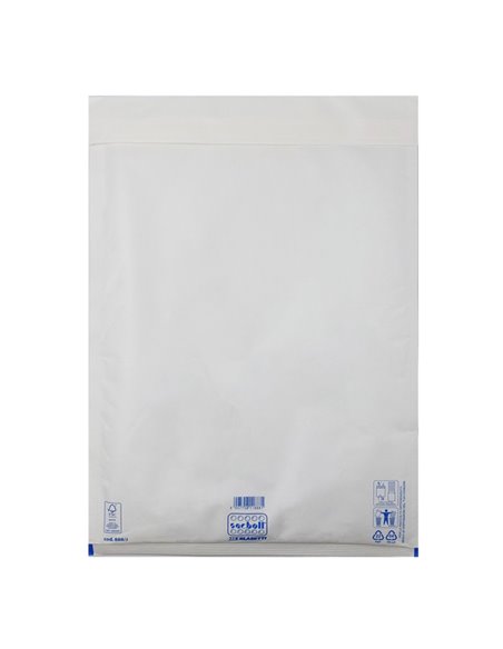10 Buste imbottite Sacboll in carta bianca J 32X50cm BLASETTI 0888