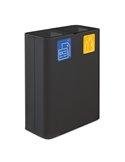 Gettacarte da interno Pure in acciaio nero Stilcasa PU120F-N