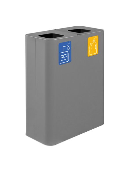 Gettacarte da interno Pure in acciaio grigio Stilcasa PU120F-G STILCASA PATTUMIERE E BIDONI