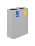 Gettacarte da interno Pure in acciaio bianco Stilcasa PU120F-B