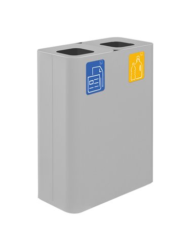 Gettacarte da interno Pure in acciaio bianco Stilcasa PU120F-B