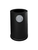Contenitore tondo 1 scomparto 100L in acciaio nero Stilcasa 991/N