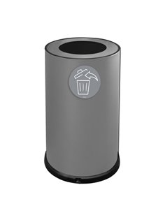 Contenitore tondo 1 scomparto 100L in acciaio grigio Stilcasa 991/G