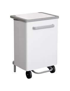 Pattumiera a pedale Gastro 70L bianco Stilcasa 750B/70M